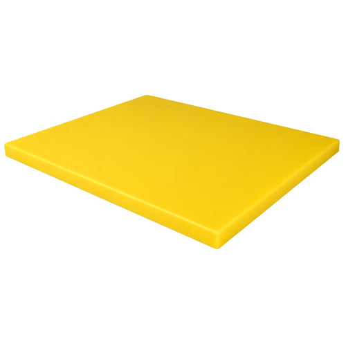 Leikkuulauta - EN 600x400 - Paksuus: 20 mm - HACCP-yhteensopiva - Polyeteeni (PE500) - Keltainen - Liukuestopinnalla