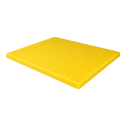 Leikkuulauta - 325x500 mm - Paksuus: 20 mm - HACCP-yhteensopiva - Polyeteeni - Keltainen - Liukuestepinnalla