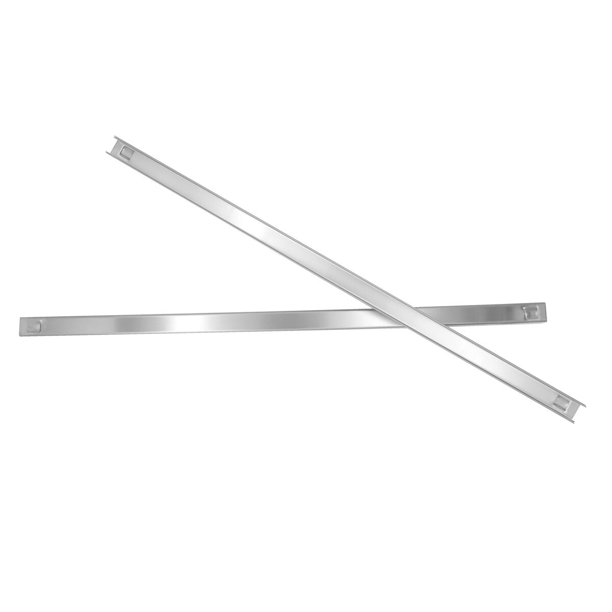 (2 kpl) Ruostumattomat teräskiskot - 530 mm - korkea kantavuus - sis. 1 pari - yhteensopiva BRF, BLF