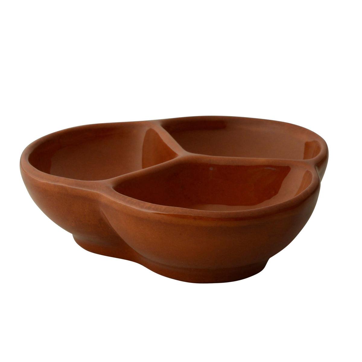 (6 kpl) Tarjoilukulho - CLASSICO - steingut - 130x130 mm - 3-osainen, konepesunkestävä, mikroaaltouunin kestävä, uuninkestävä, ammattilaatu - ruskea