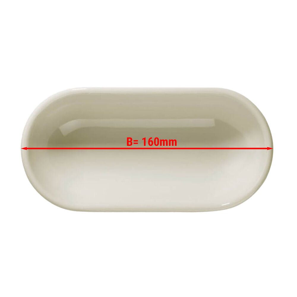 (6 pcs) Bowl - TEOS - Porcelain - 160x65mm - Depth: 50mm - Cream