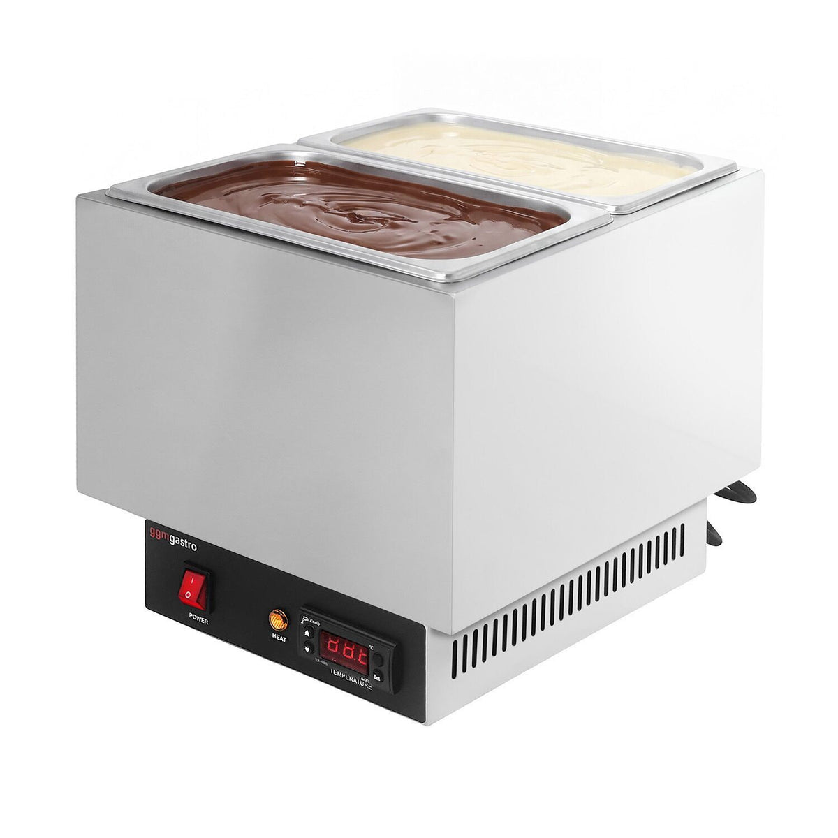 Suklaan sulatuslaite - 2x GN 1/4 - 250 W - sis. 2 kantta ja 2 GN 1/4 -astiaa