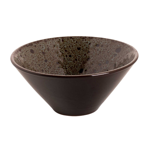 (24 kpl) Tarjoilukulho - TURKEY - steinzeug - 500 ml - pyöreä - Ø 150 mm - mikroaaltokelpoinen, uuninkestävä 220 °C, konepesunkestävä, ravintolakäyttöön - ruskea/sininen