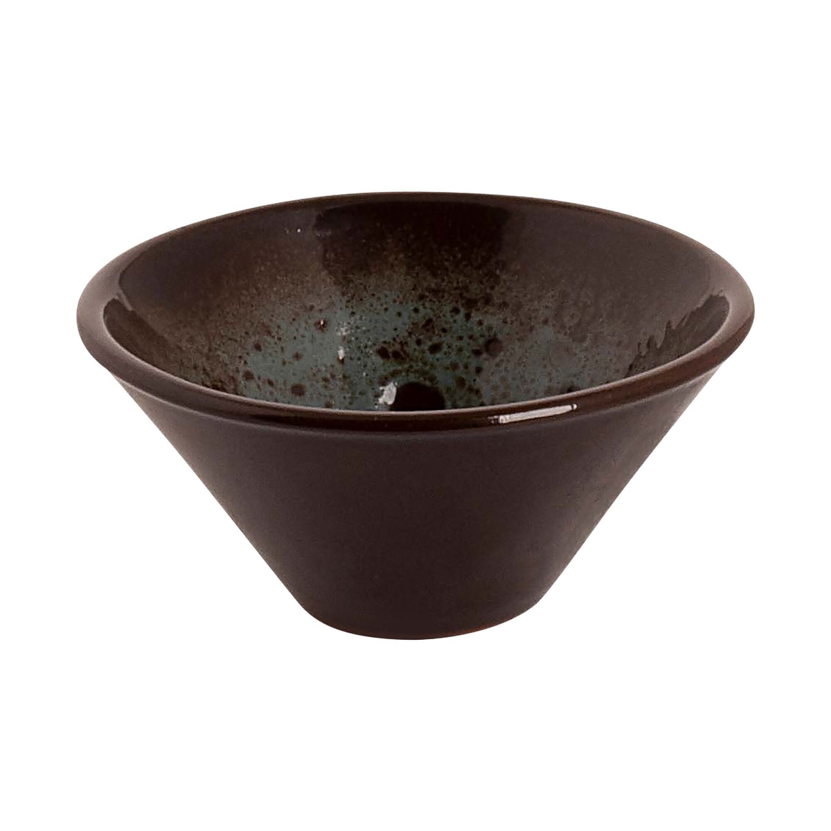 (48 kpl) Tarjoilukulho - TURKEY - steinzeug - 50 ml - Ø 80 mm - konepesunkestävä, mikron ja uunin kestävä, ammattilaatu - ruskea/sininen