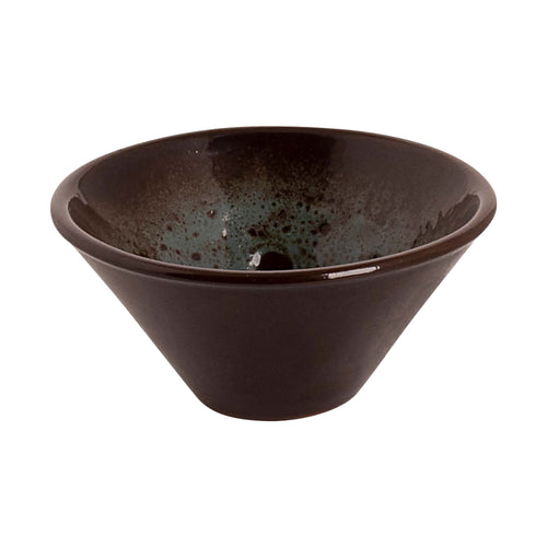 (48 kpl) Tarjoilukulho - TURKEY - steinzeug - 50 ml - Ø 80 mm - konepesunkestävä, mikron ja uunin kestävä, ammattilaatu - ruskea/sininen