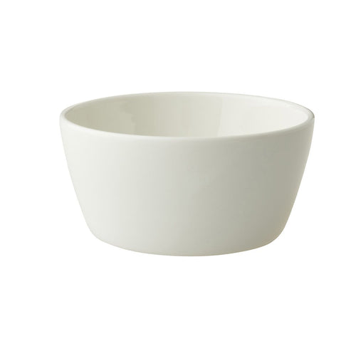 (6 kpl) Tarjoilukulho - Lux - posliini - 250 ml - pyöreä - Ø 110 mm - pinoutuva, konepesunkestävä, mikronkestävä, uuninkestävä, ammattilaatu - elfenbeinvalkoinen