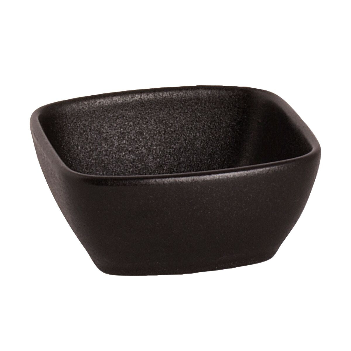 (8 kpl) tarjoilukulho - Universe - posliini - 125 ml - kulmikas - 80x80 mm - pinoutuva, konepesunkestävä, mikronkestävä, uuninkestävä, ammattikäyttöön - musta