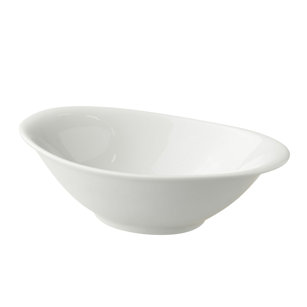 (6 kpl) Jälkiruokakulho - White Delight - posliini - 160x105 mm - pinoutuva, konepesunkestävä, mikroaaltouunin ja uunin kestävä, ammattilaatu - valkoinen