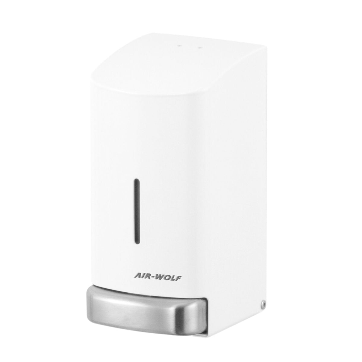 AIR-WOLF | Saippua- ja desinfiointiaine annostelija painonapilla - 800ml - ruostumatonta terästä - valkoinen