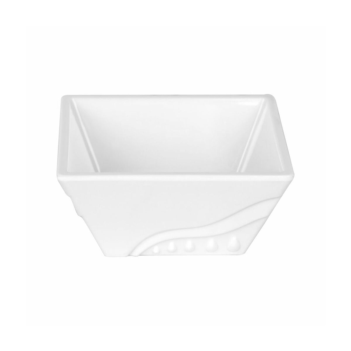 (10 pcs) Bowl - Melamine - square - 240x240mm - Depth: 100mm - White