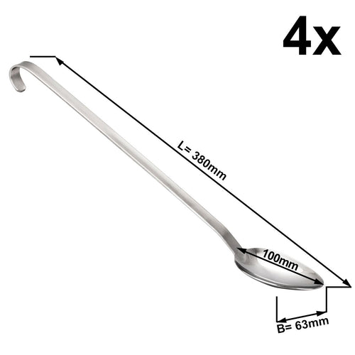(4 kpl) Tarjoilukauha - Ø 63 mm - Pituus: 380 mm - ruostumaton teräs