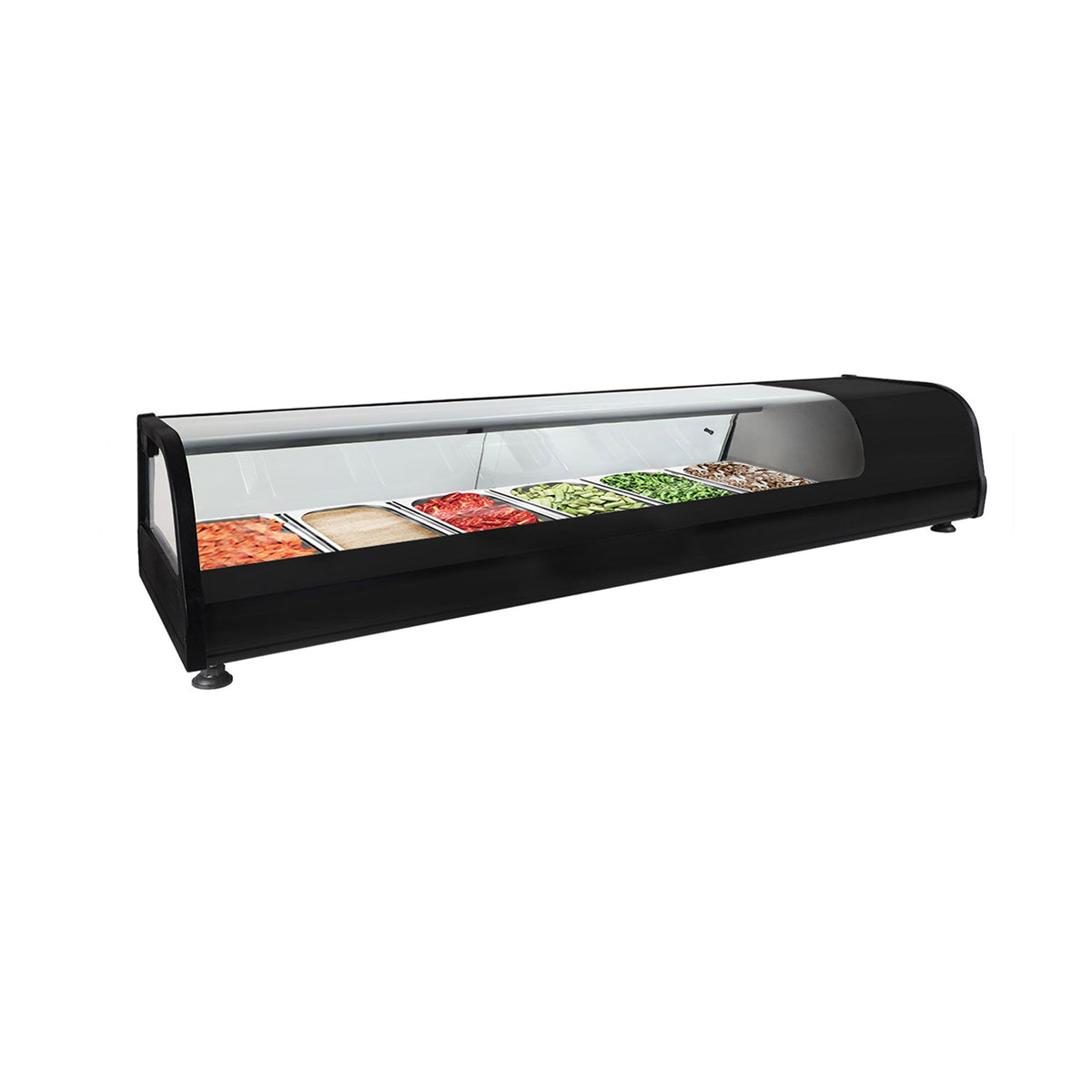 Tapas Display Fridge PREMIUM - 1395x400mm - 6x GN 1/3