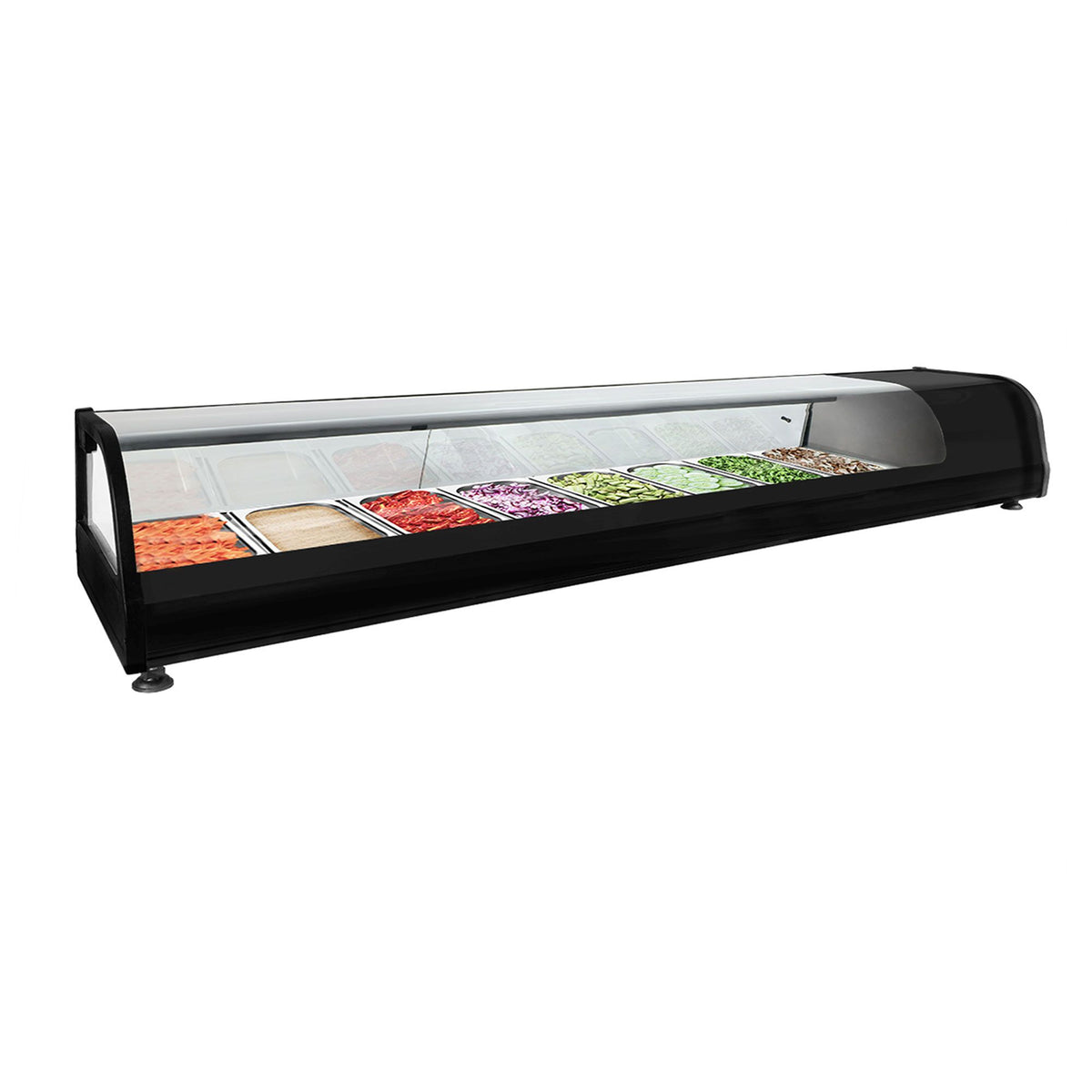 GN-kylmävitriini - 1750x400 mm - 8 GN 1/3-astiaa