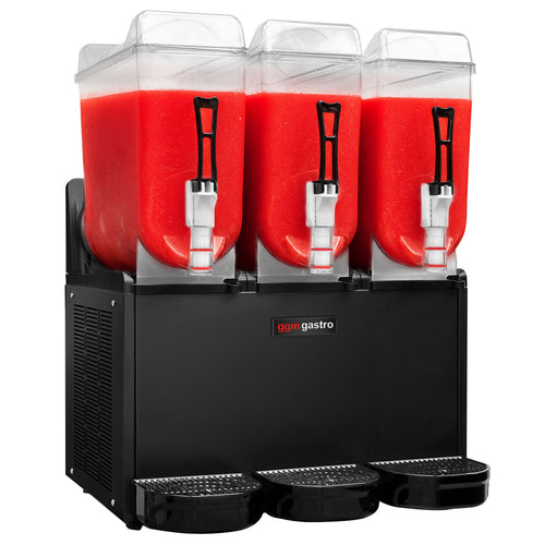 Slushkone - 3 x 12,0 l - 1,40 kW - Musta
