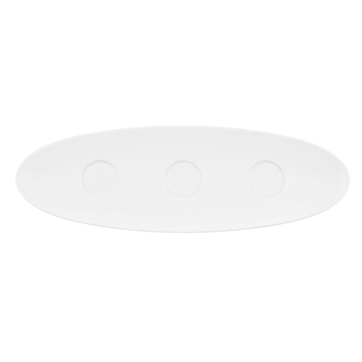 (2 pieces) SELTMANN WEIDEN | Set plate – Oval - 440 mm - White - Porcelain - Coup Fine Dining