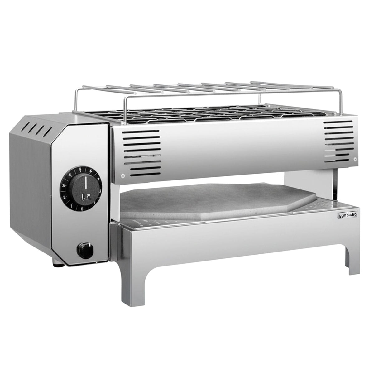 Electric Deck Pizza Oven - Single Deck - Refractory Stone Deck - 1 x Ø 28cm (11") - 230V Single Phase - Mechanical Controls - incl. Pizza paddle