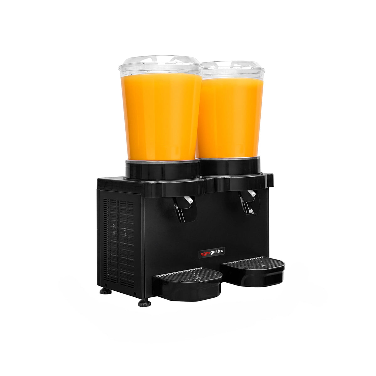Ayran-/mehuannostelija - 2 säiliötä hanalla - 2x 10 l - 500 W - musta