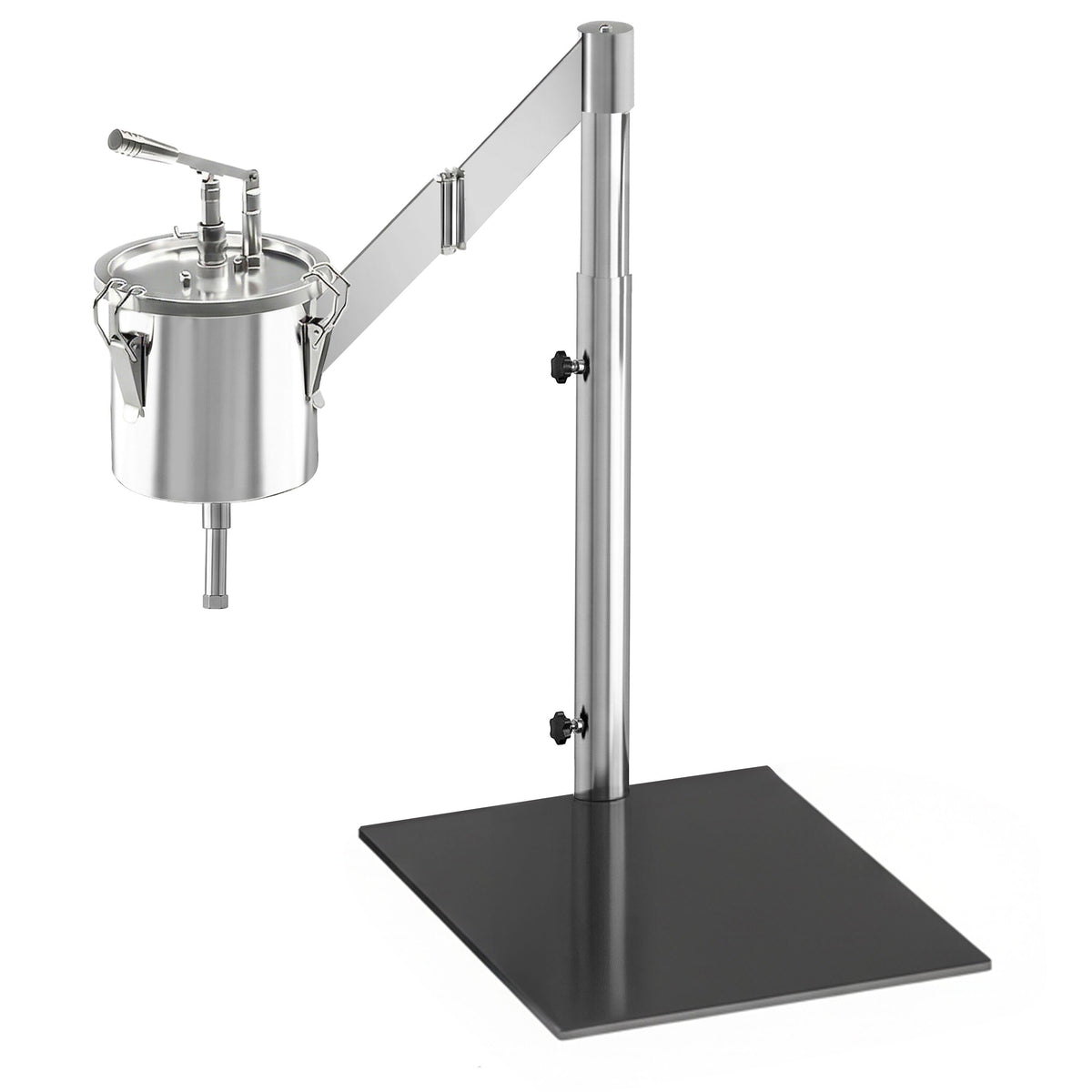 Piston Funnel - Manual - 4 L - Adjustable size - Stainless steel