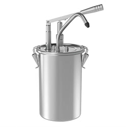 Commercial Sauce Dispenser with Pump - adjustable dose - 4.5 litres - with container - 200x260x400mm
