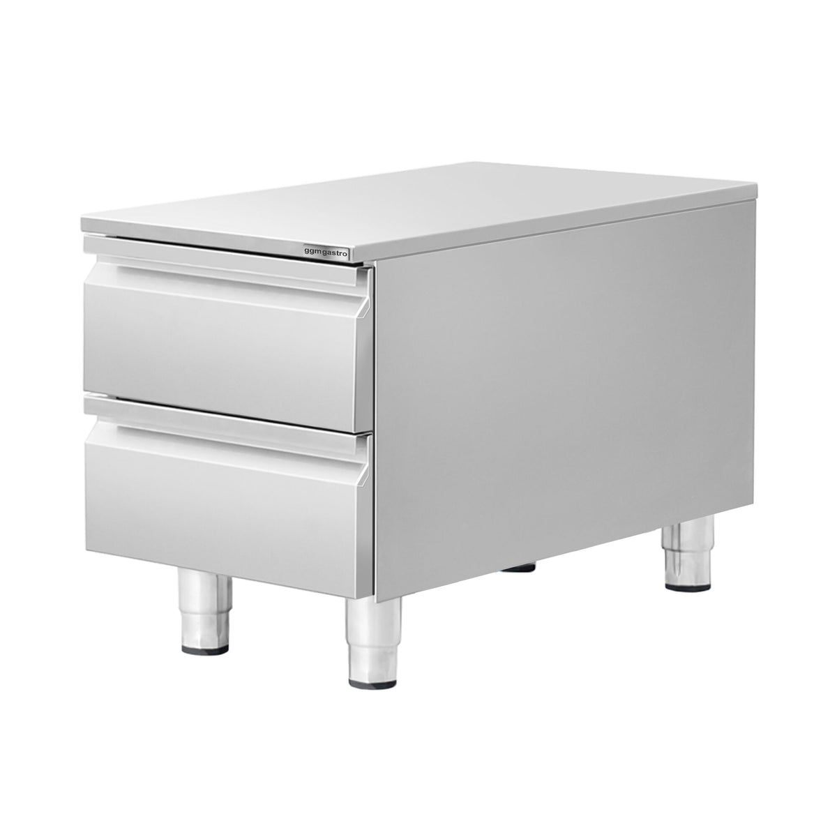 Commercial Drawer Cabinet - Stainless Steel - with 2 Drawers - 400x620mm