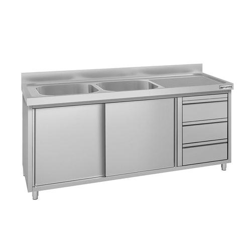 RST-allaskaappi ECO - 1800x600mm - 3 laatikkoa ja 2 allasta jäljellä