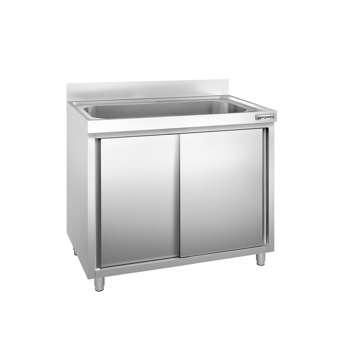 Allaskaappi PREMIUM - ruostumattomasta teräksestä - 1000x700 mm - 1 allas