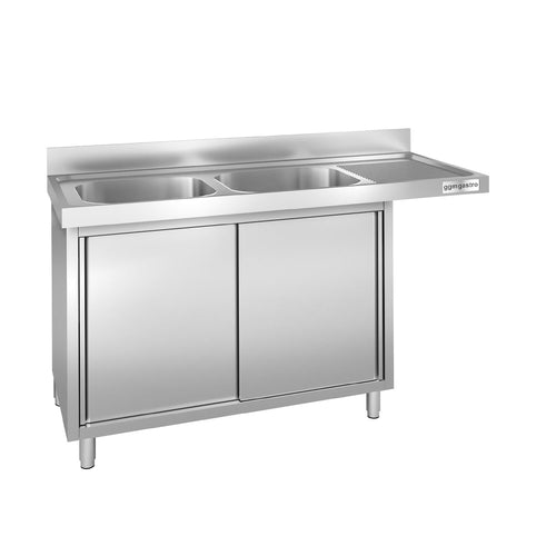 Allaskaappi astianpesukoneelle - 1600x700 mm - 2 allasta, vasemmalla