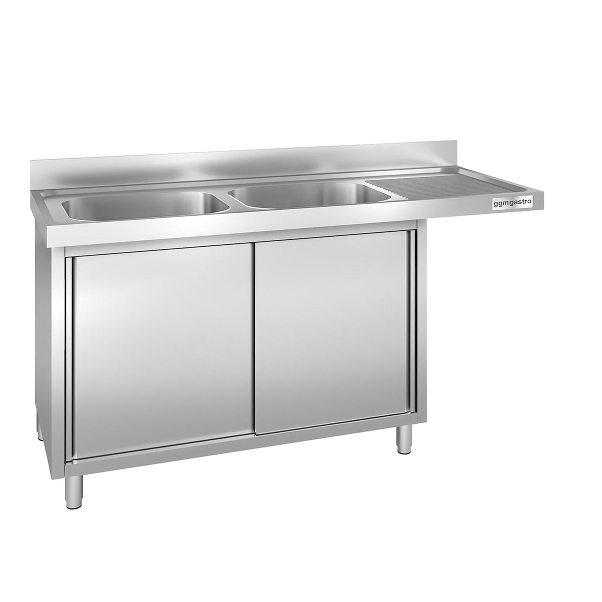 Allaskaappi astianpesukoneelle - 2000x600 mm - 2 allasta, vasemmalla