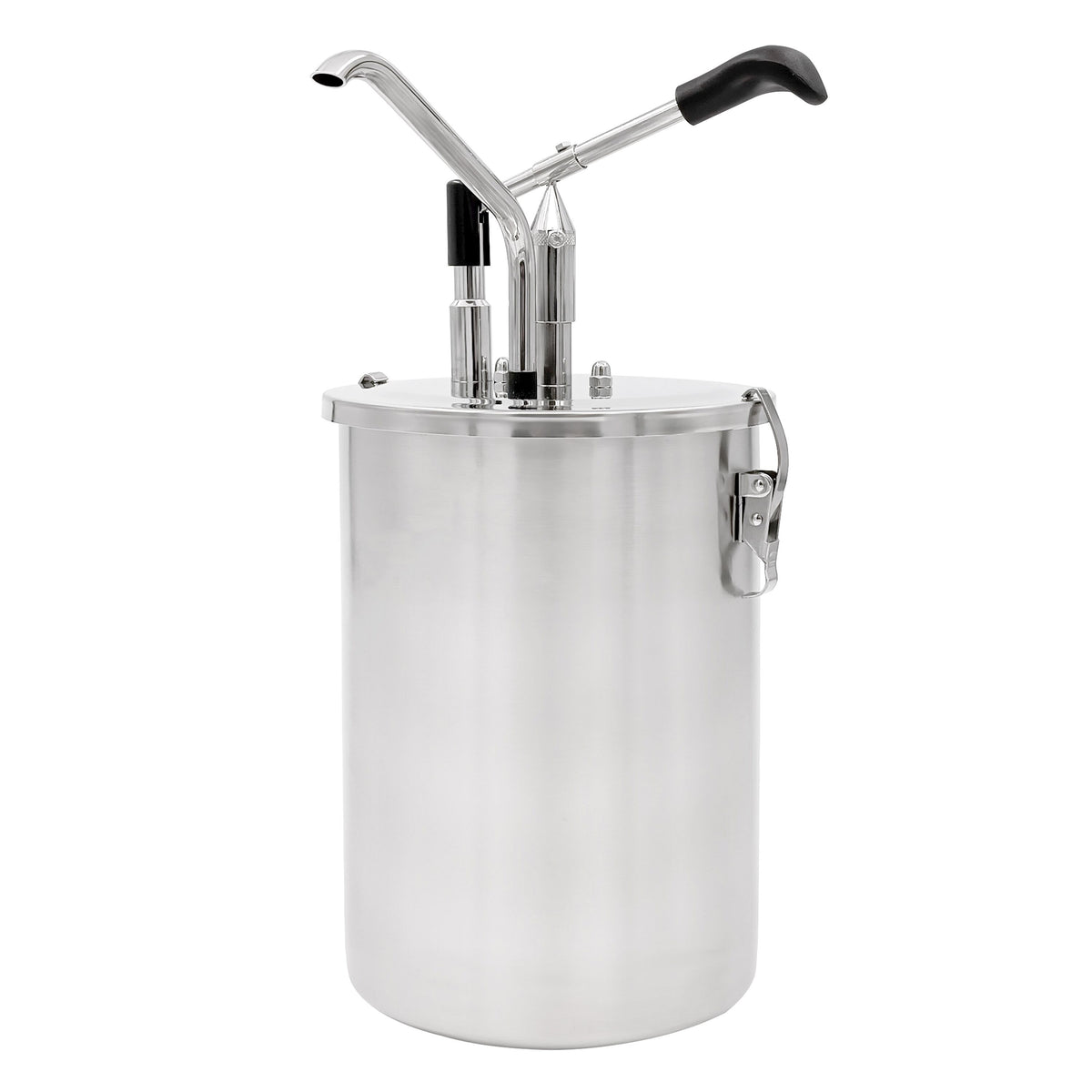 Kastikeannostelija - Ruostumaton teräs - 1 pumppu - 10 l - 225x225x480 mm - einstellbarer Dosierung - säiliöllä