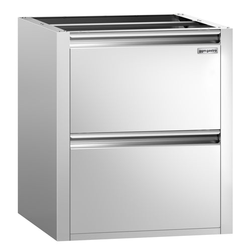 Laatikosto PREMIUM - 2 vetolaatikkoa - Alakaappimoduuli 400x760 mm - 400x760 mm - sopii ATK 800 -malleihin