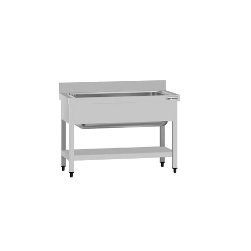 RST-tiskipöytä ECO - 1000x700 mm - alahyllyllä - 1 allas