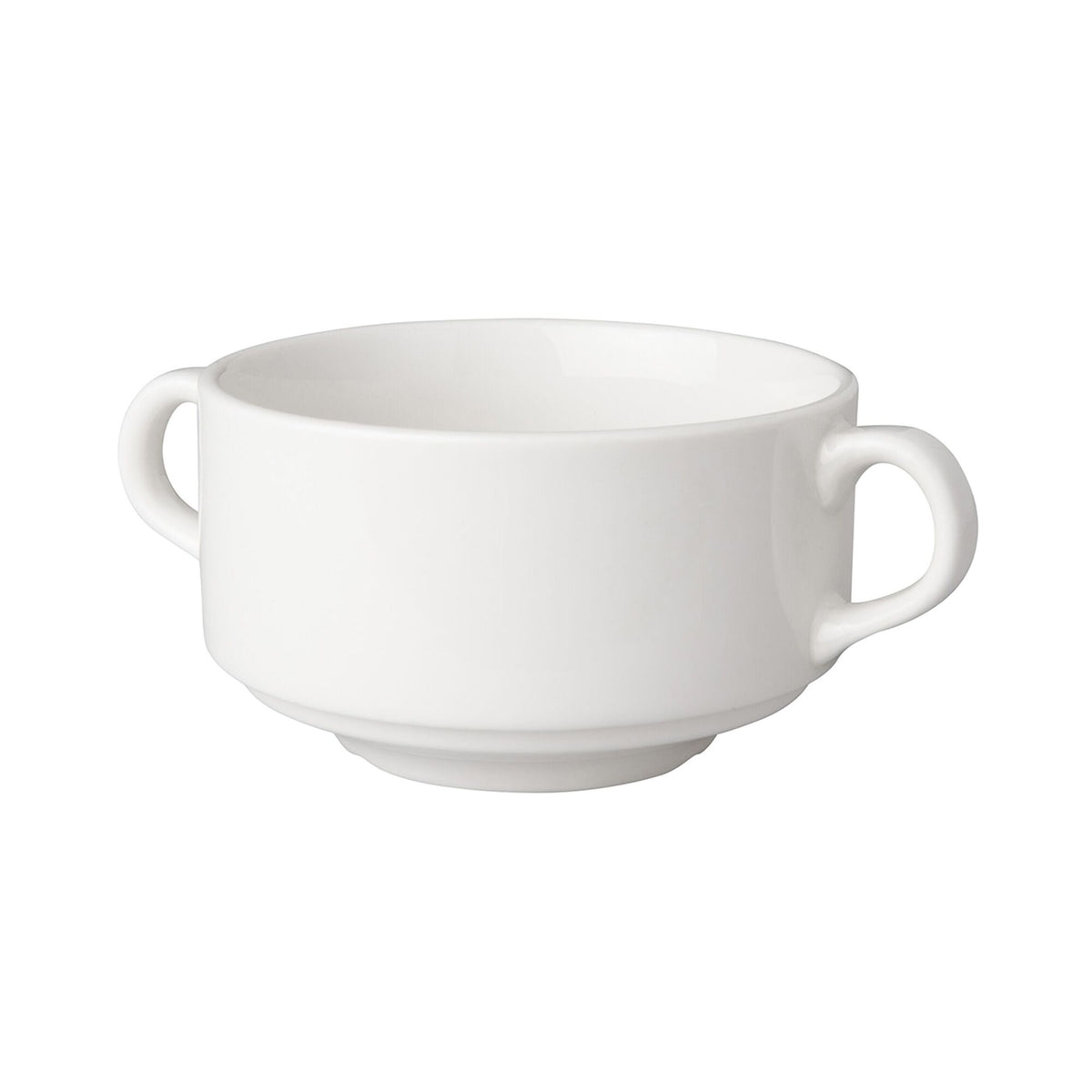 (12 kpl) BUDGETLINE - kaksikorvainen keittokuppi Mammoet - 300 ml - valkoinen