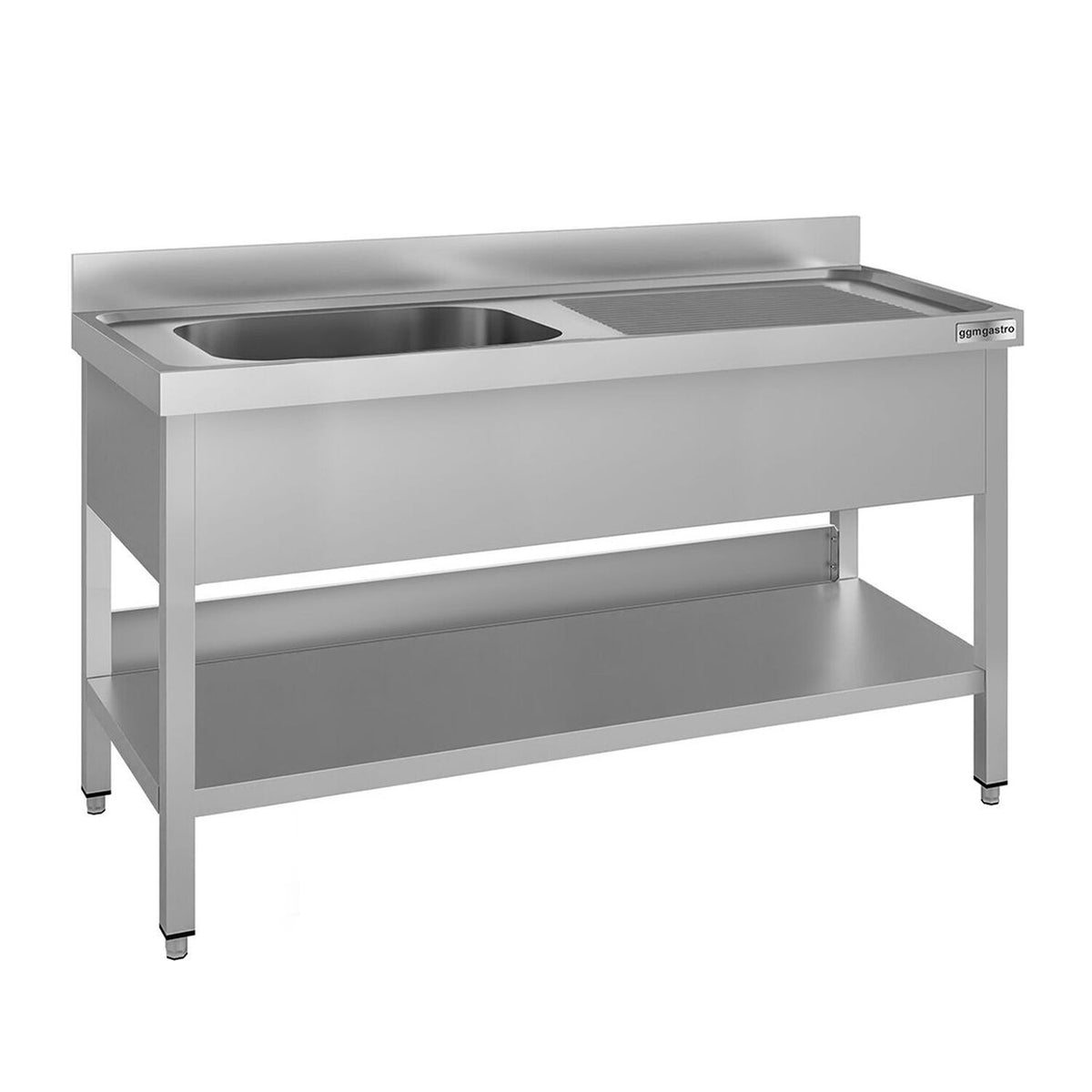 Tiskipöytä ECO - 1400x700 mm - alahyllyllä - 1 allas allas vasemmalla