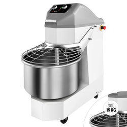 Taikinakone ammattikäyttöön - 30 l / 19 kg - 2-nopeuksinen - ajastin - 400 V