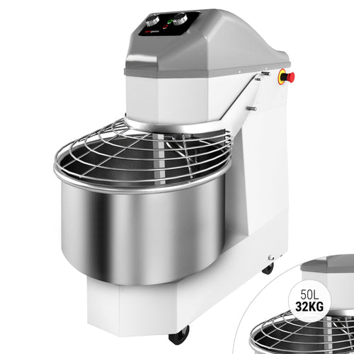 Taikinakone ammattikäyttöön - 50 l / 32 kg - 2-nopeuksinen - ajastin
