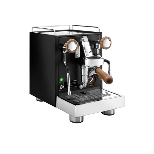 Espressokone "Mini" - 1 ryhmä - 1,2 kW - maidonvaahdottimella ja kuumalla vedellä - musta