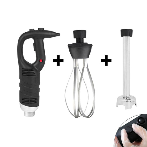 Commercial Stick Blender - with Detachable 300mm Shaft & Whisk Attachment - 450W - Variable Speed