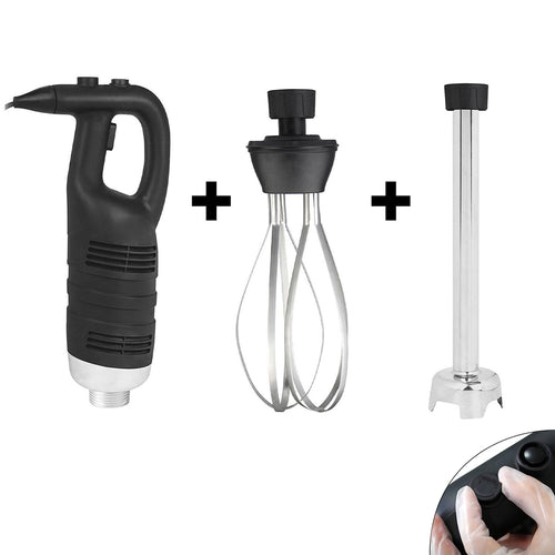 Commercial Stick Blender - with Detachable 400mm Shaft & Whisk Attachment - 650W - Variable Speed