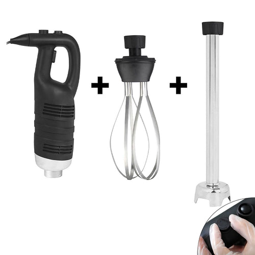 Commercial Stick Blender - with Detachable 500mm Shaft & Whisk Attachment - 650W - Variable Speed