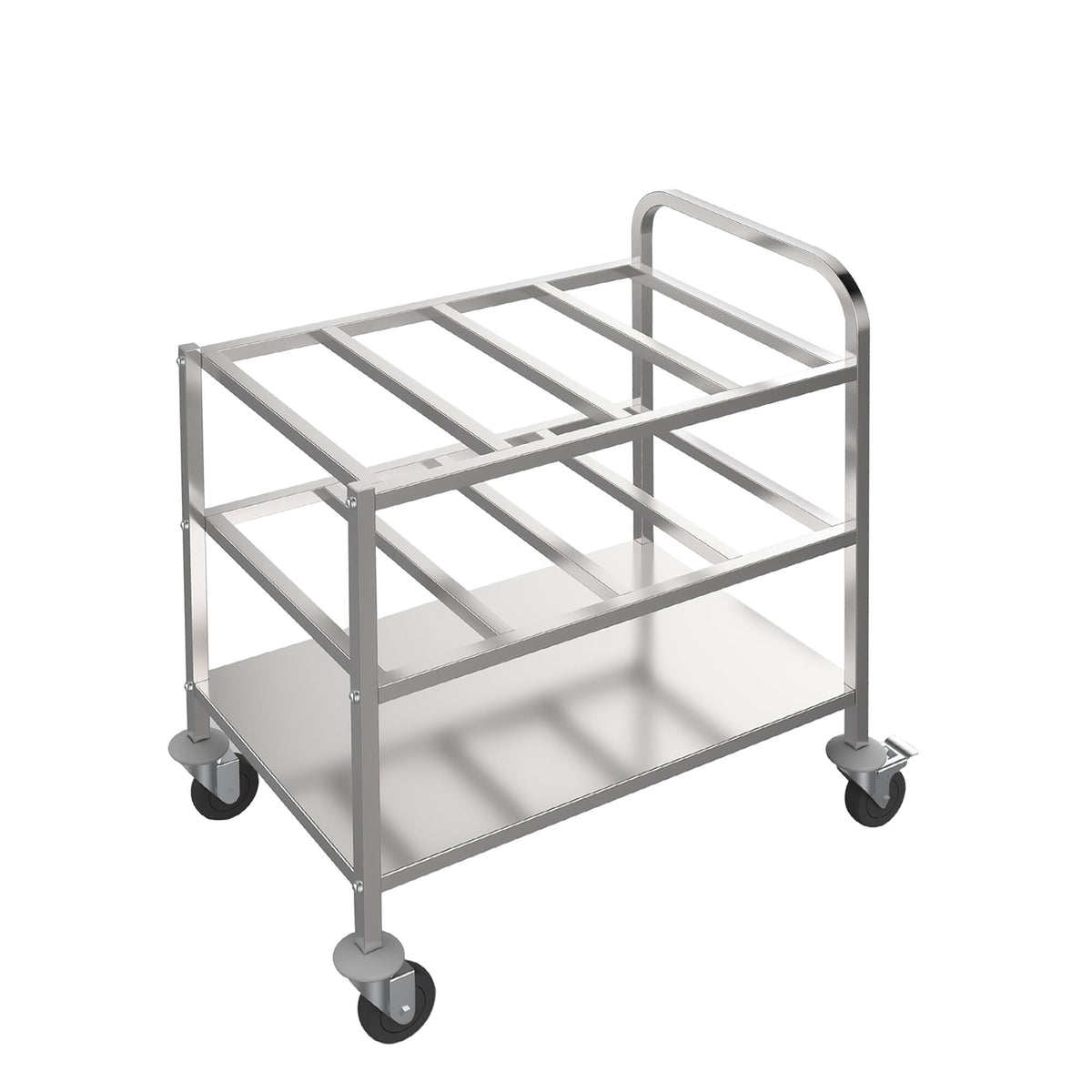 Catering Trolley - Commercial Service & Clearing Trolley- 815x530mm - 2 Tier - for 12 x GN 1/6 per tier