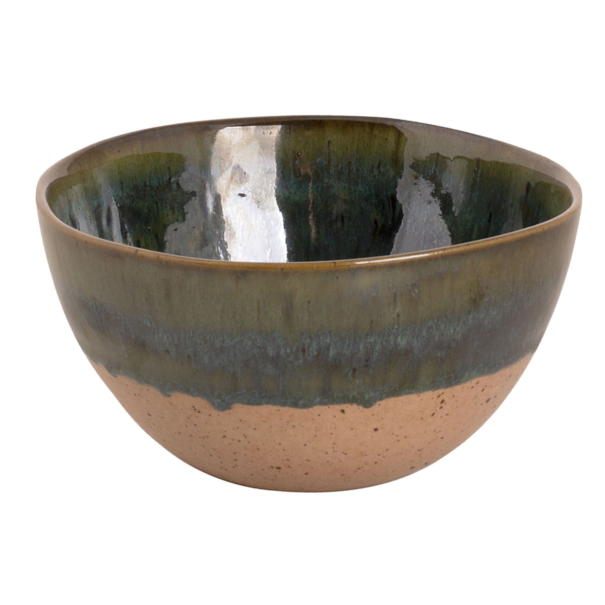 (6 kpl) Tarjoilukulho - WISTERIA - steinzeug - 0,8 l - pyöreä - Ø 150 mm - pinoutuva - konepesunkestävä - mikrouunin ja uunin kestävä, 220 °C - ammattikäyttöön - vihreä/beige