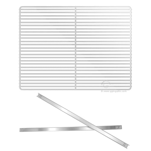 (2 pcs) Shelf Support Rails with Grid - 530mm - fits Preparation Tables ZWBTRF, BRF & BLF