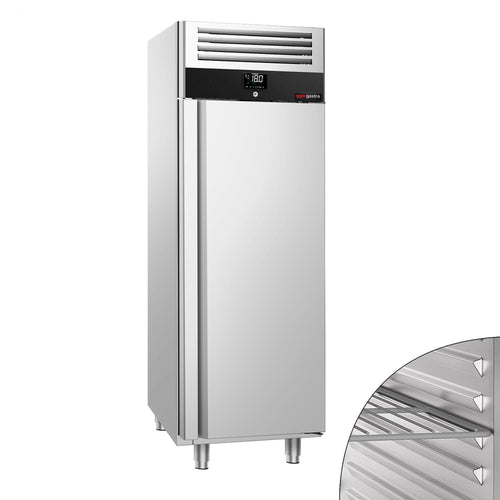 Commercial Upright Freezer Stainless steel PREMIUM - GN 2/1 - 600L - with 1 door