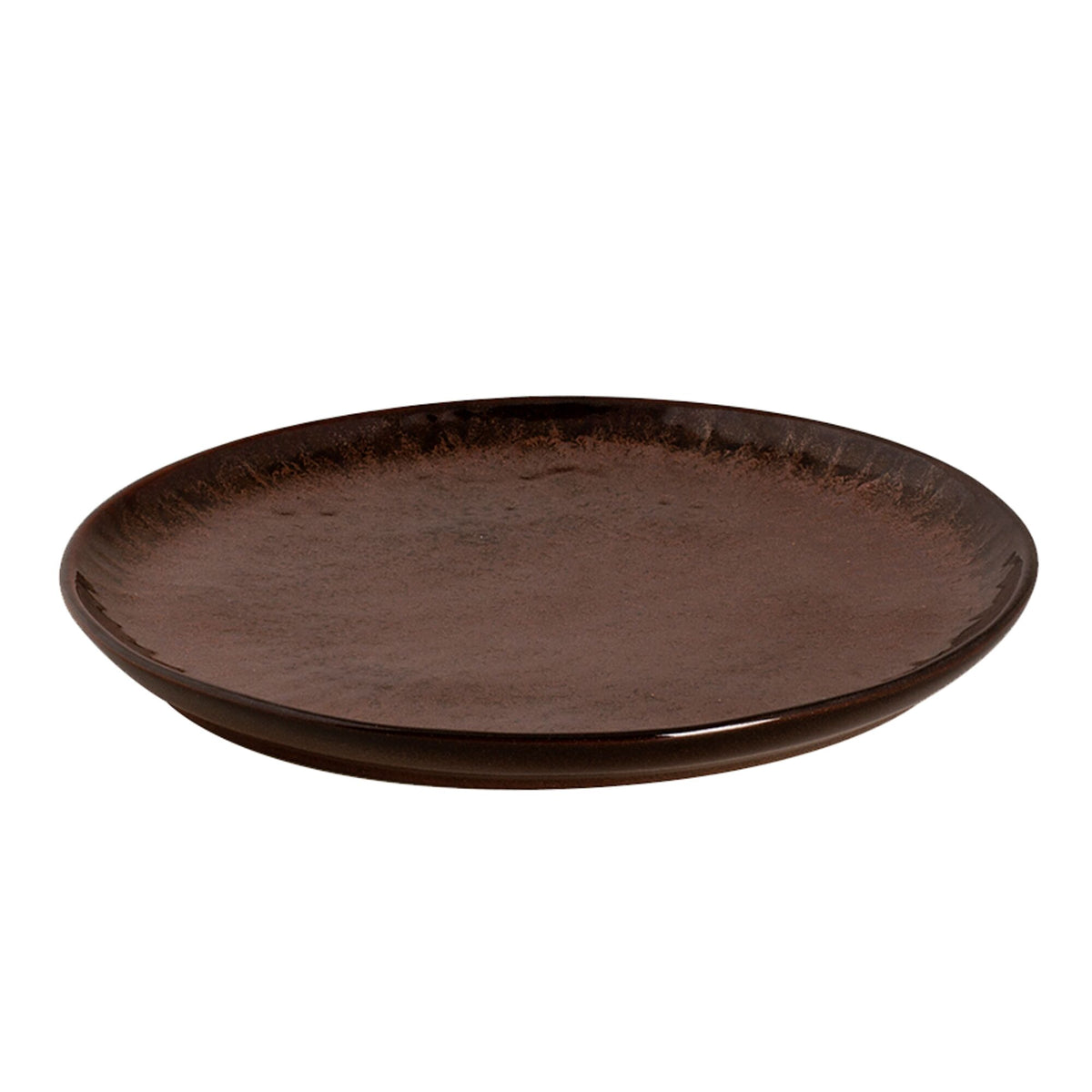 (6 kpl) BAMA COPPER - lautanen - flatti - steinzeug - Ø 210 mm - kupari