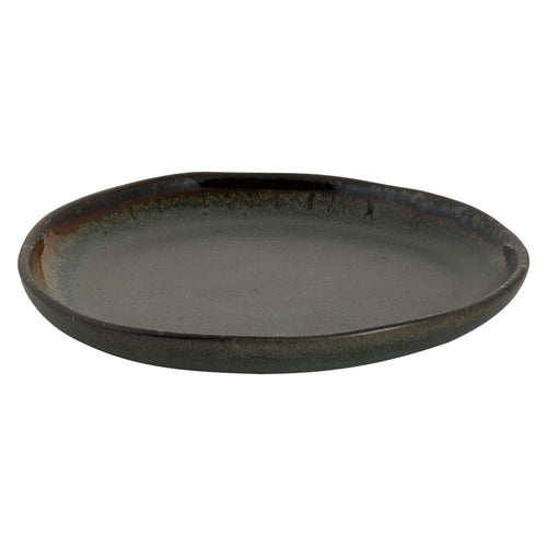 (6 kpl) Davide - lautanen - litteä - kivitavara - Ø 170 mm - ruskea