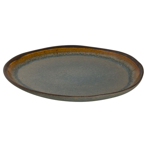 (6 kpl) Davide - lautanen - litteä - kivitavara - Ø 280 mm - ruskea