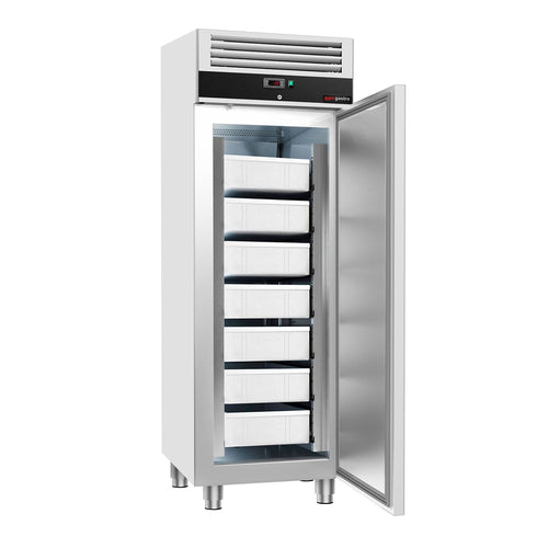 Upright Freezer Stainless steel ECO - EN 600x400mm - 600L - with 1 door