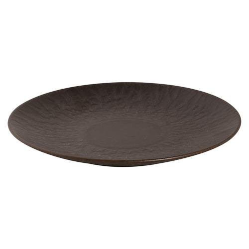 (6 kpl) RUST - lautanen - flach - kivitavara - Ø 210 mm - ruskea