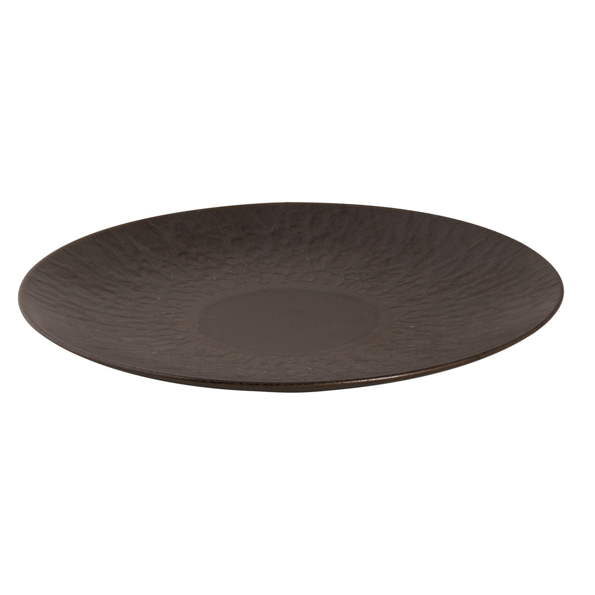 (6 kpl) Rust - lautanen - litteä - kivitavara - Ø 270 mm - ruskea