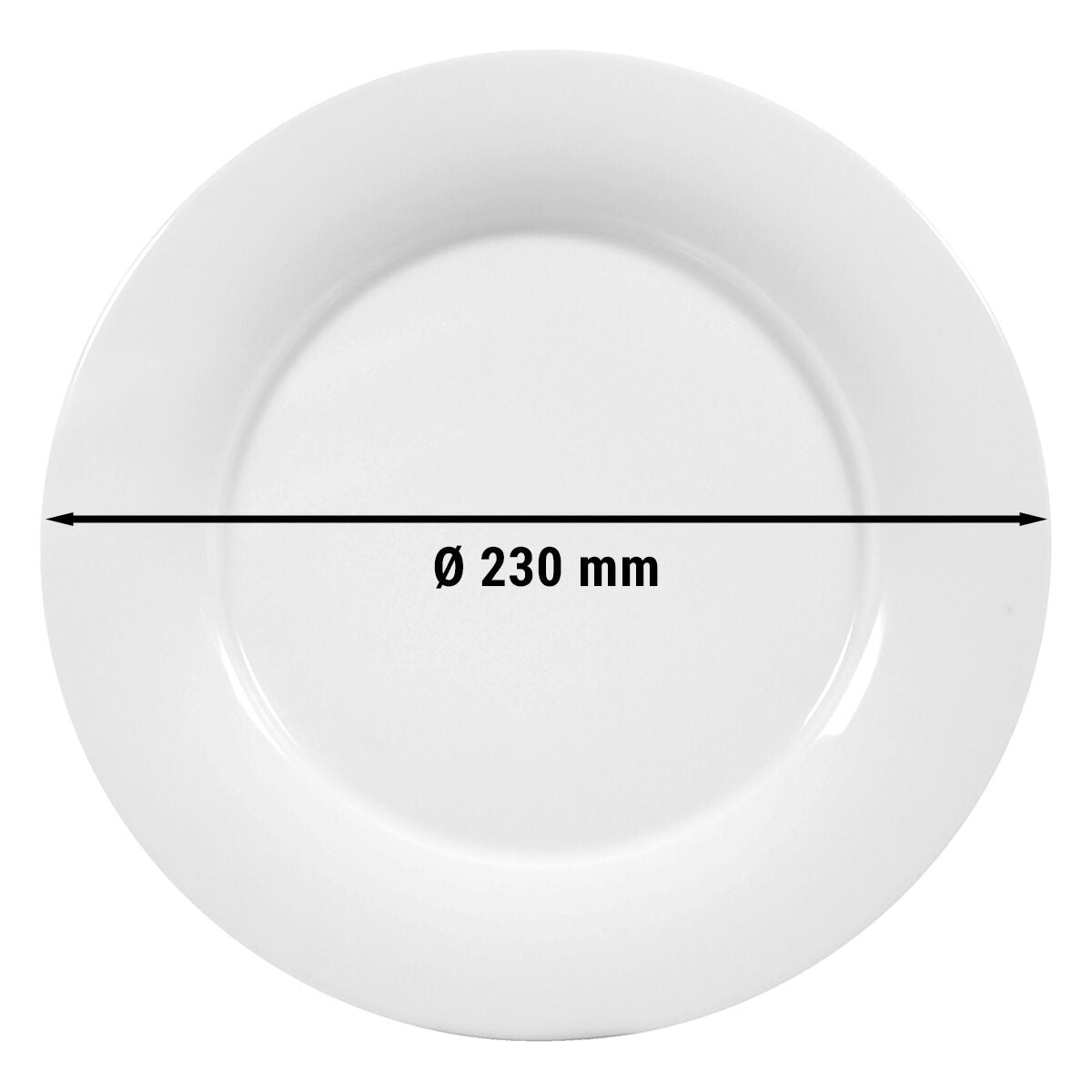 (6 kpl) SELTMANN WEIDEN | Lautanen litteä - Ø 230mm - Valkoinen/Uni